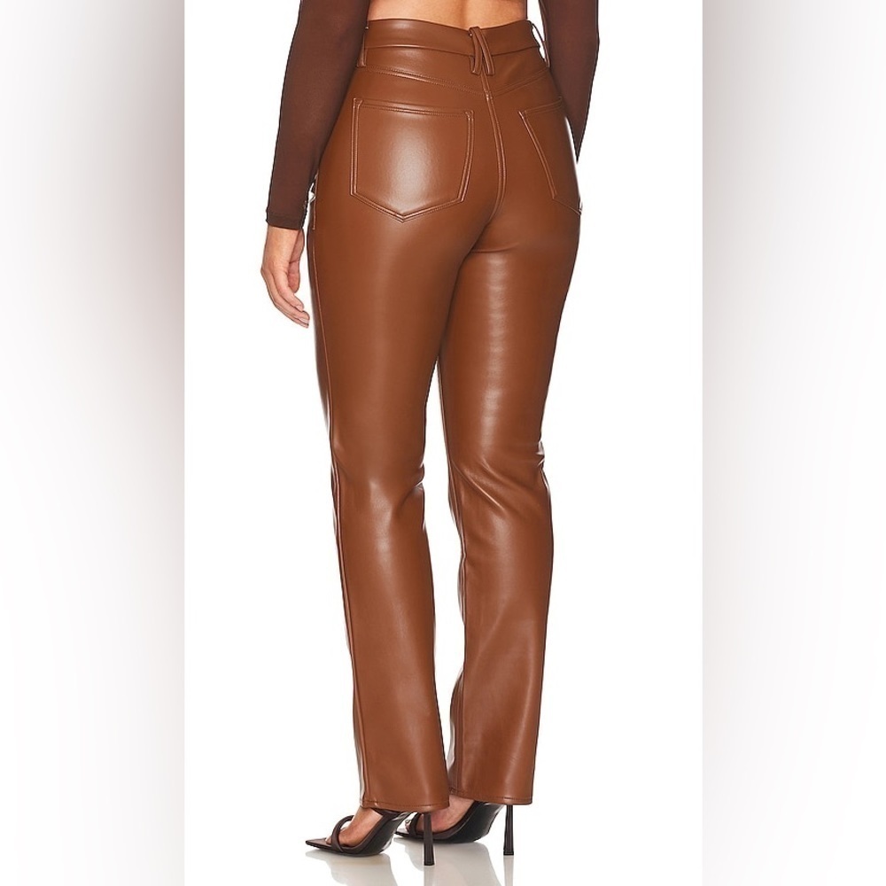Good American Better Than Leather Good Icon in Burnt Caramel Size 18 - Picture 2 of 10